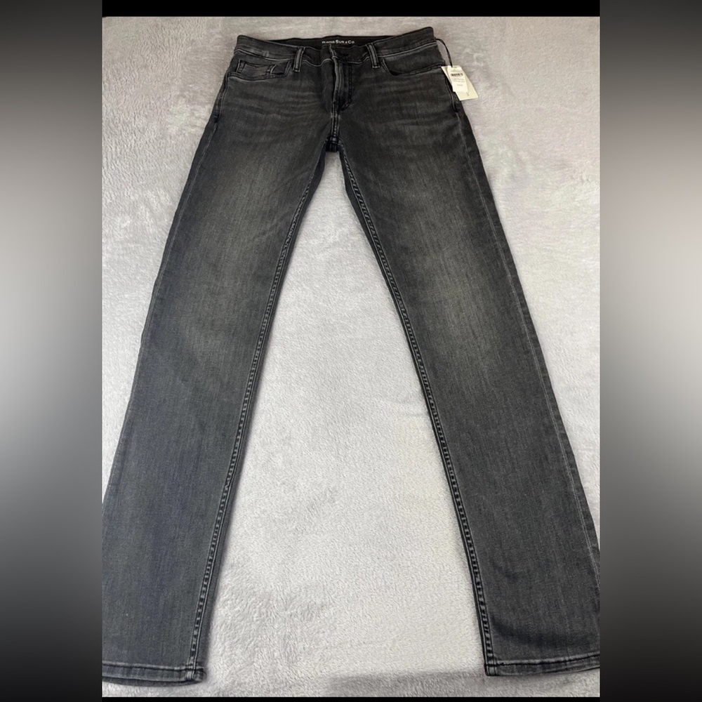 Rising Sun & Co Mens Faded Gray denim The Slim Fit Jeans size 30x34